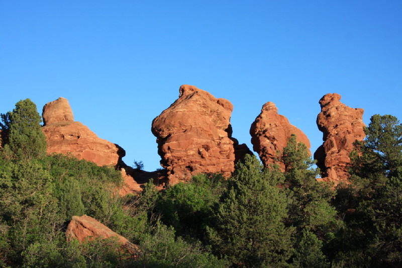 Colorado - Garden of the gods om eftermiddagen (billede 02)